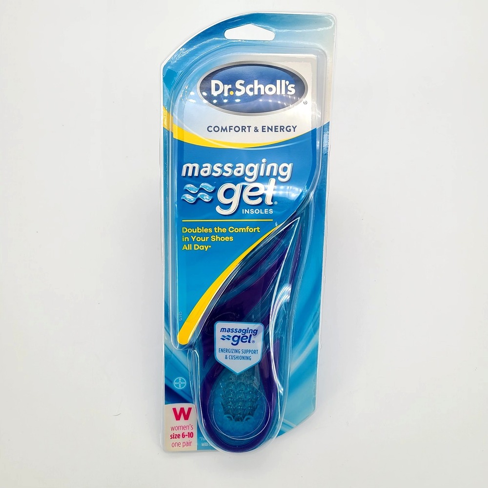 Dr Scholls Comfort & Energy Massaging Gel Advanced Insoles Womens 6-10, 1 Pair